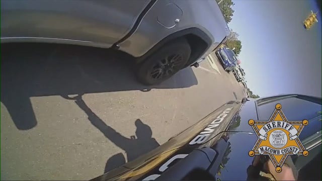 Dramatic rescue video shows Macomb deputies save driver having medical emergency