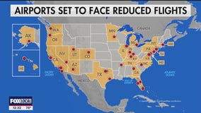 Airports affected by the government shutdown