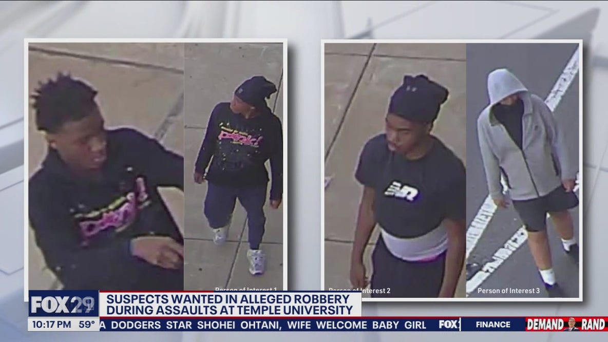 Temple University assaults: Suspects wanted in alleged robbery