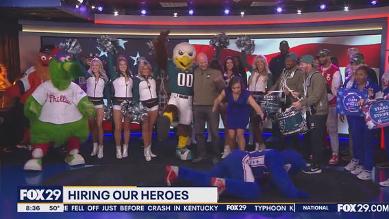 Philly Mascots and Teams Honor Our Veterans