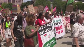 Protestors march on the RNC