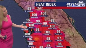 Tampa weather: Hot, steamy on Monday