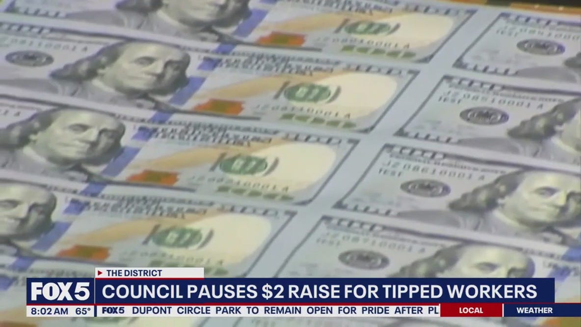DC Council delays $2 wage increase for tipped workers