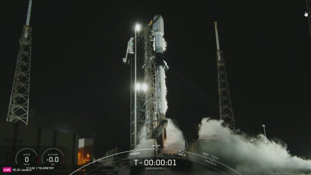 SpaceX launches Falcon 9 from Florida carrying Bandwagon-3 rideshare mission
