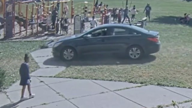 10-year-old driving stolen car nearly hits children on Minneapolis playground: Video