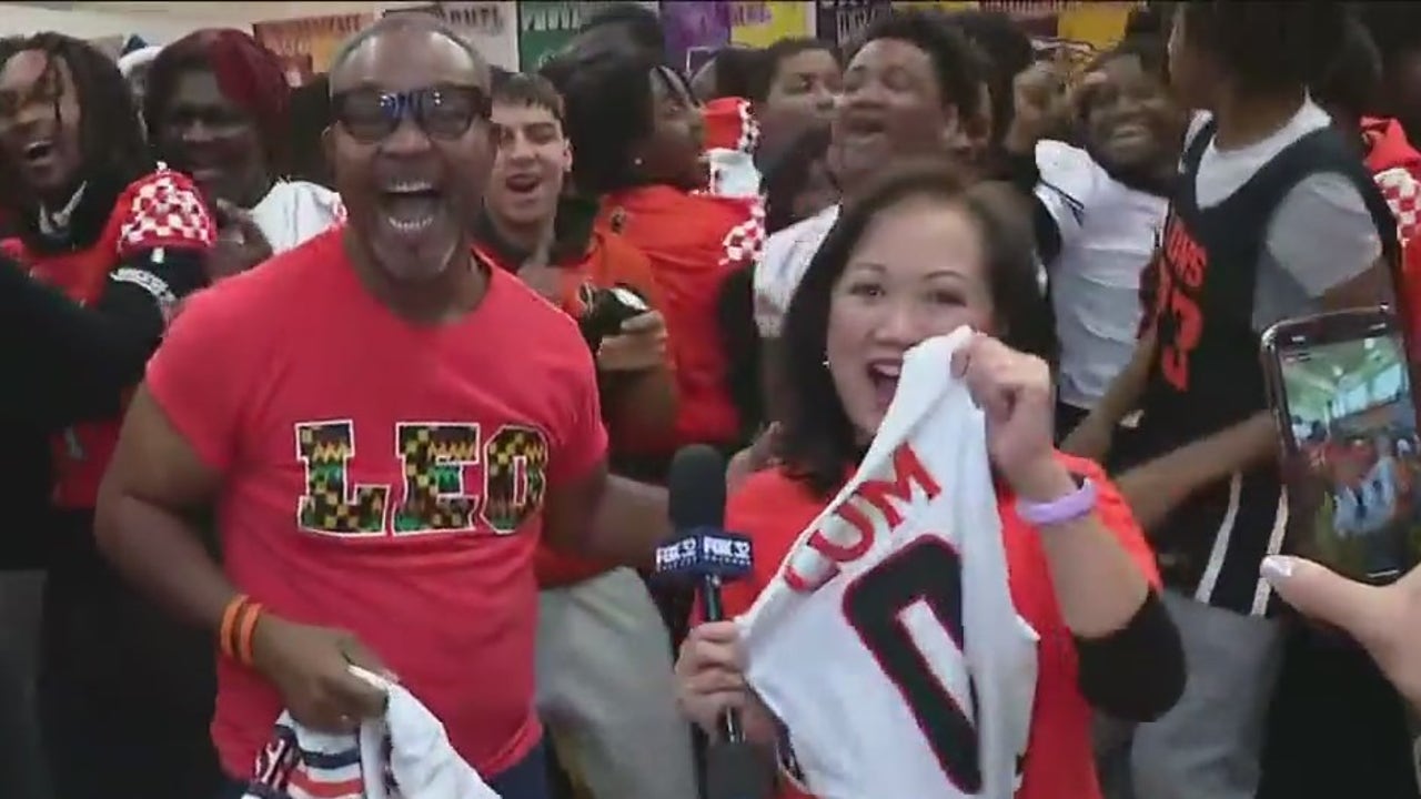 FOX 32's Joanie Lum gets surprised with jersey from Leo High School ...