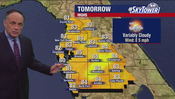 Tampa Bay weather | Variably cloudy for Friday