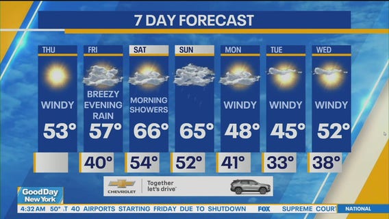 NYC weather forecast
