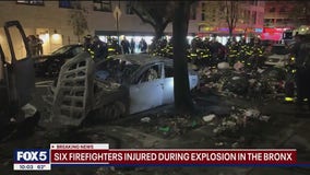 Six firefighters injured after car explosion in the Bronx