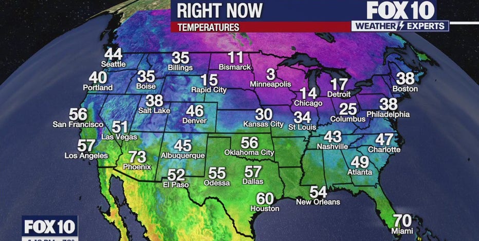 Arizona weather forecast: Breezy conditions in Phoenix with temps in the 70s