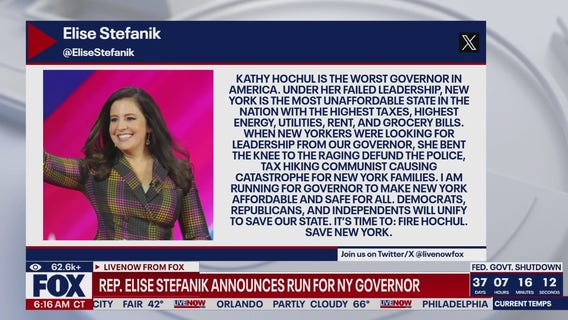 Rep. Elise Stefanik announces run for NY governor