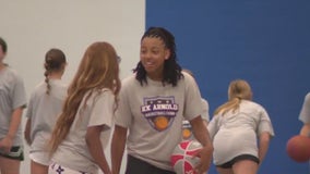 UConn basketball player gives back