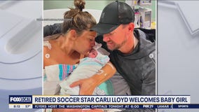 Carli Lloyd, husband welcome first child: 'Can't get enough of this little peanut'