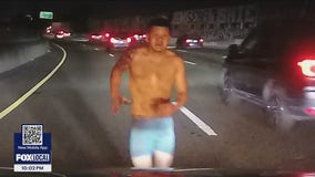 East Bay family's terrifying encounter with man in underwear trying to get into their car on I-880