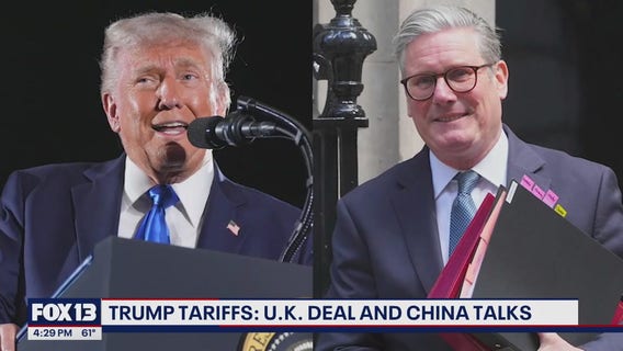 President Trump unveils new U.K. trade deal