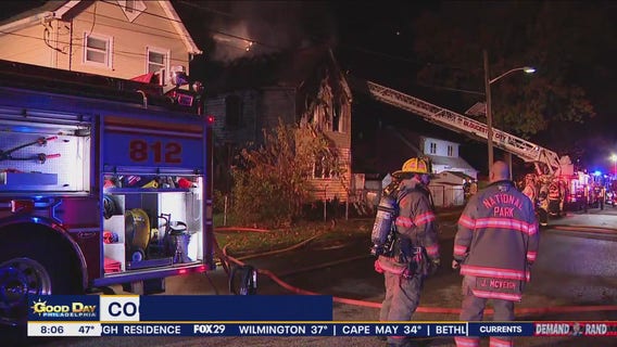Crews battle heavy flames at National Park, NJ house fire