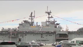 USS Tripoli is the largest vessel on display during SF Fleet Week