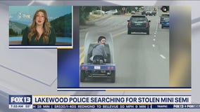 WA police search for man who stole mini semi-truck