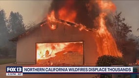 Thousands displaced by West Coast wildfires