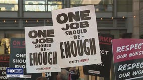 Hotel workers in the Bay Area and across the nation take to the picket lines over Labor Day weekend