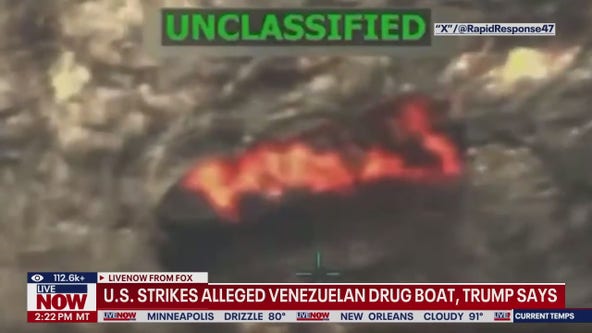 US military again targeted boat allegedly carrying drugs from Venezuela, Trump says