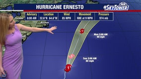 Hurricane Ernesto hits Bermuda