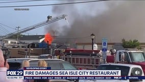 Fire at Sea Isle restaurant causes extensive roof damage