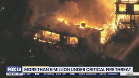 6 million people under critical fire threat in CA