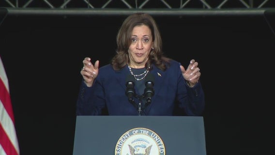 Kamala Harris responds to Donald Trump's comments made at NABJ event in Chicago