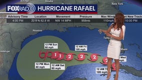 Watching Rafael approaching Gulf of Mexico | FOX 26 Houston Tropical Weather Forecast