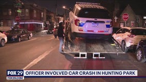 Officer-involved crash in Hunting Park