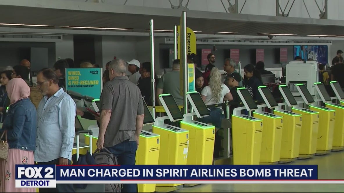 Disgruntled Monroe man charged in bomb threat to Spirit Airlines at DTW