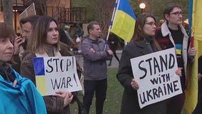 Ukrainian national anthem played from bell towers marking 3rd year of ongoing war