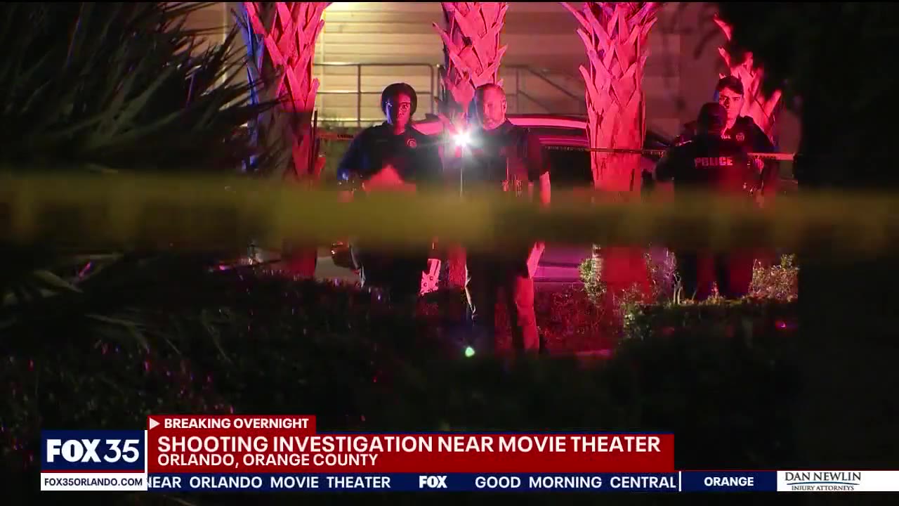 Orlando Police investigate shooting outside movie theater