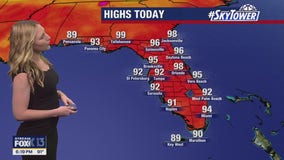 Tampa weather: Sunday evening forecast