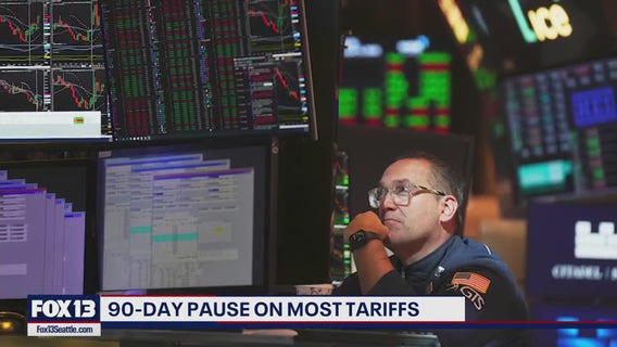 Stocks soar after 90-day pause on most tariffs