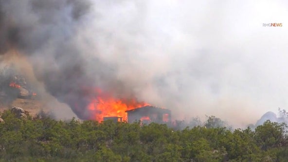 Crossing Fire burning parts of Riverside County