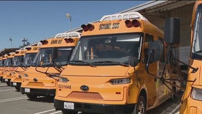 Oakland's school bus fleet made up entirely of EVs