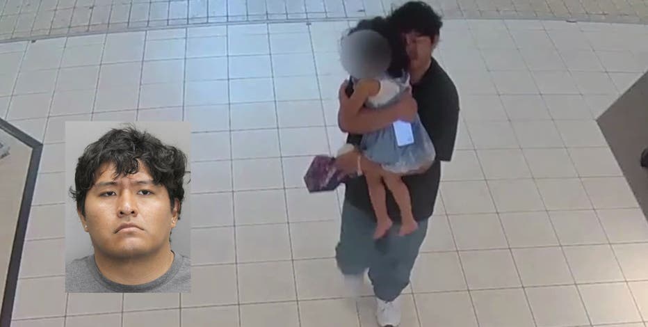 VIDEO: Alleged attempted kidnapper picks up toddler girl at shopping mall