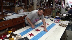 Behind-the-scenes look at how Chicago's flags are made