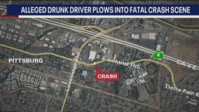 Alleged DUI driver crashes into police cars, barricades from earlier fatal collision