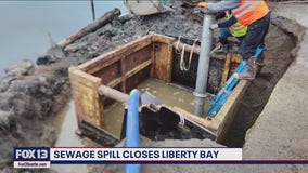 Sewage spill closes Liberty Bay in Kitsap County