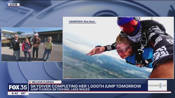 86-year-old skydiver to complete her 1,000th jump