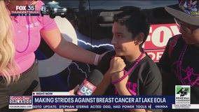 Making Strides: Boy walks in honor of his grandma