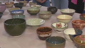 Potters make bowls for Austin Empty Bowl Project