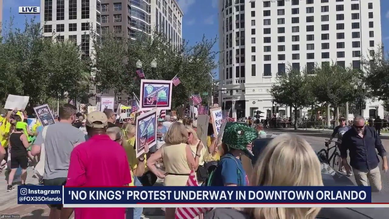 Live updates: 'No Kings' protests in Orlando, Central Florida
