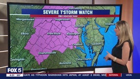 Severe Thunderstorm Warnings issued in D.C. area