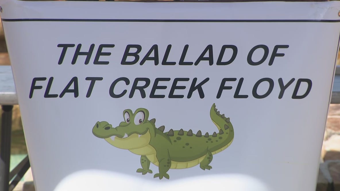 Tribute to famous Peachtree City alligator, Flat Creek Floyd