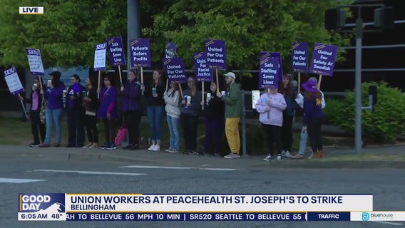 Bellingham, WA hospital union workers on strike