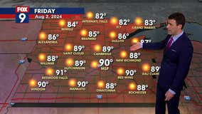 MN weather: Plenty of sunshine and heat Friday